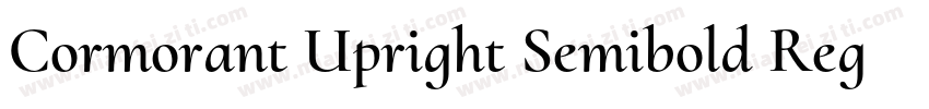 Cormorant Upright Semibold Regular字体转换